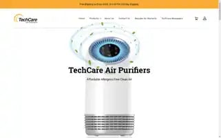 Techcareairpurifiers.com Screenshot 2024-05-14 05:41:26
