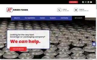 Krierfoods.com Screenshot 2024-06-13 11:04:37