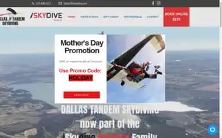 Dallastandemskydiving.com Screenshot 2024-05-15 19:13:06