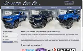Lancastercarco.com Screenshot 2024-07-06 08:48:24