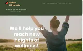Maldenchiropractor.com Screenshot 2024-07-06 05:28:16