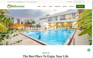 Madhuvanamlodging.com Screenshot 2024-05-23 10:06:58