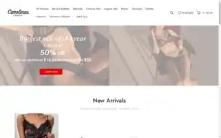 Carolinaslingerie.com Screenshot 2024-05-24 00:08:43