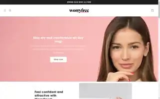 Worryfree-underwear.com Screenshot 2024-05-04 01:07:00