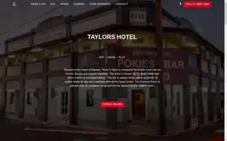 Taylorshotel.com.au Screenshot 2024-04-17 13:27:02