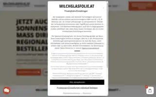 Milchglasfolie.at Screenshot 2024-07-09 01:55:34