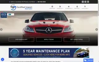 Certifiedimportautosales.com Screenshot 2024-05-15 17:04:35