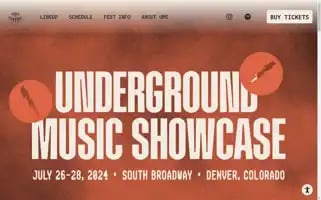 Undergroundmusicshowcase.com Screenshot 2024-07-06 01:07:33