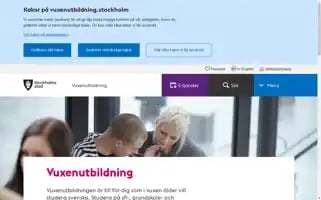 Vuxenutbildning.stockholm Screenshot 2024-07-05 18:32:08