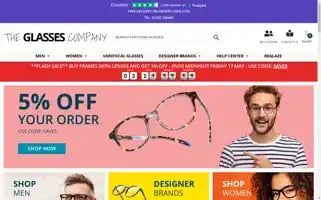 Theglassescompany.co.uk Screenshot 2024-05-14 09:00:13