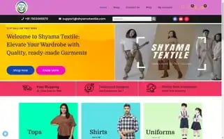 Shyamatextile.com Screenshot 2024-05-26 23:14:06