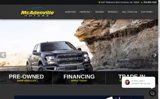 Mcadenvillemotors.com Screenshot 2024-05-16 07:19:15