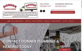 Donnerplumbing.com Screenshot 2024-05-15 20:20:54