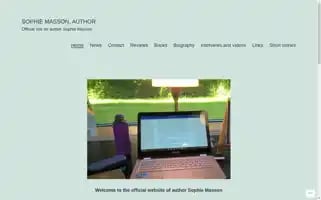 Sophiemassonauthor.com Screenshot 2024-06-29 20:04:24
