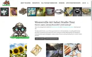 Weavervilleartsafari.com Screenshot 2024-07-05 21:07:33