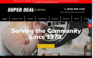 Superdealtireservice.com Screenshot 2024-05-14 03:31:02