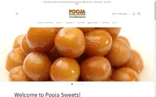 Pooja-sweets-savouries.myshopify.com Screenshot 2024-05-05 11:39:29
