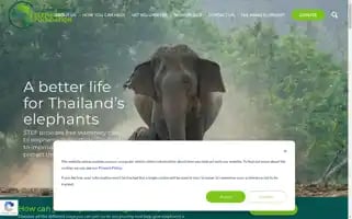 Southernthailandelephants.org Screenshot 2024-07-02 12:20:06