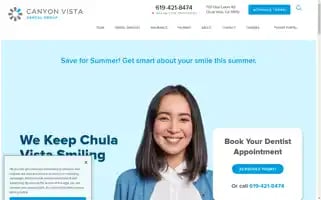 Canyonvistadentalgroup.com Screenshot 2024-07-05 03:00:50