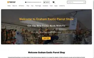 Grahamexoticparrotstore.com Screenshot 2024-05-21 01:00:50