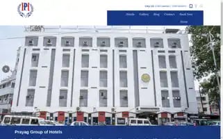 Prayaggroupofhotels.com Screenshot 2024-04-23 11:32:46