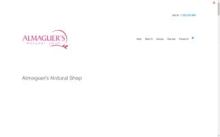 Almaguersnaturalshop.com Screenshot 2024-05-26 11:58:26