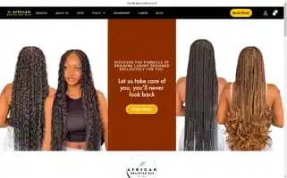 Theafricanbraidingbar.com Screenshot 2024-05-28 15:35:07