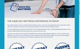 Samedaymattressfargo.com Screenshot 2024-05-16 16:08:33