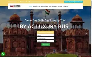 Delhitourbus.com Screenshot 2024-04-25 09:35:14