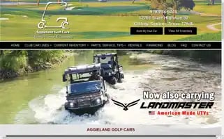 Aggielandgolfcars.com Screenshot 2024-05-15 10:38:51