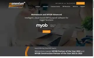 Momentumsoftwaresolutions.com.au Screenshot 2024-07-09 05:16:03