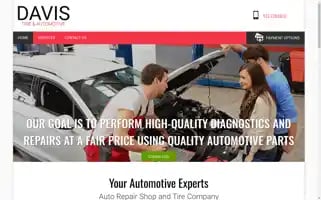 Davistireandautomotive.com Screenshot 2024-05-15 19:29:32