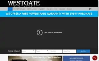 Westgateautosales.com Screenshot 2024-05-16 23:53:51