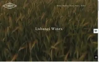 Lubanziwines.com Screenshot 2024-07-05 19:19:02