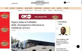 Theindependent.co.zw Screenshot 2024-05-14 09:18:34