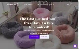 Calmingdogbeds.com Screenshot 2024-05-05 14:16:28
