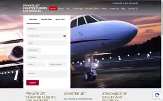 Privatejetcharterflightslosangeles.com Screenshot 2024-04-18 15:20:37