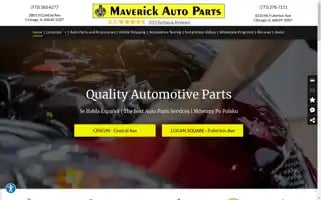 Maverickautopartschicago.com Screenshot 2024-05-16 07:14:53