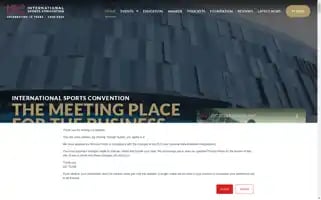 Internationalsportsconvention.com Screenshot 2024-05-12 10:34:04
