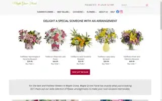 Maplegrovefloral.net Screenshot 2024-07-03 05:03:04