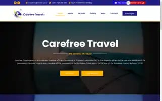 Carefreetravelzw.com Screenshot 2024-04-27 05:04:47