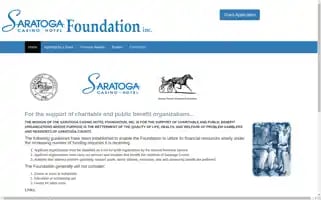 Saratogacasinohotelfoundation.org Screenshot 2024-04-22 21:54:29