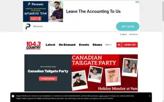Country1043.com Screenshot 2024-07-01 19:13:25