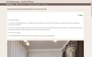 Am-malerweg-hotel.de Screenshot 2024-04-26 07:55:38
