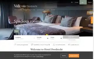 Vandervalkhoteldordrecht.com Screenshot 2024-04-26 02:17:01