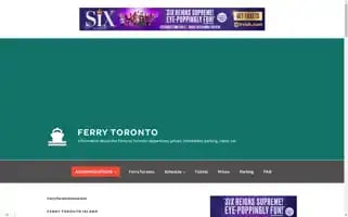 Ferrytorontoisland.com Screenshot 2024-07-05 17:09:12