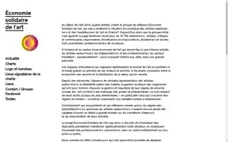 Economiesolidairedelart.net Screenshot 2024-07-03 03:38:42