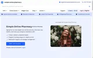 Simpleonlinepharmacy.co.uk Screenshot 2024-06-28 10:01:40