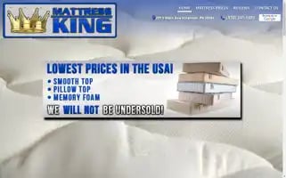 Mattresskingpa.com Screenshot 2024-05-16 07:12:25