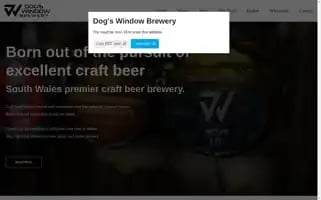 Dogswindowbrewery.com Screenshot 2024-06-24 18:47:25